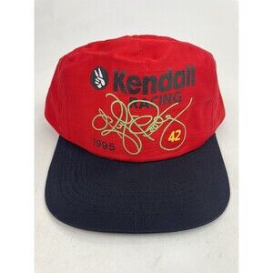 Vintage Kendall Racing #42 Kyle Petty NASCAR Snapback Cap Black Hat 1995 New
